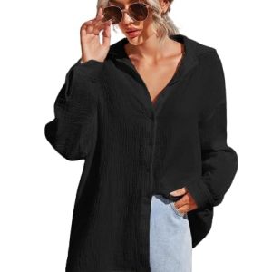 Women Solid Regular Full Sleeve Polycotton Shirt